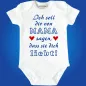 Preview: Babybody mit Liebesbotschaft für Mama