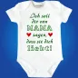 Preview: Babybody mit emotionalem Spruch für Papa