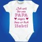 Preview: Babybody mit Papa liebt dich Spruch