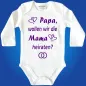 Preview: Baby-Body mit Aufdruck Hochzeitsantrag