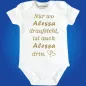Preview: Baby‑Body mit lustigem Textdruck und Wunschname