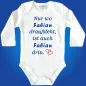 Preview: Babybody mit personalisiertem Wunschname und Fun‑Spruch