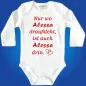 Preview: Babybody mit personalisierbarem Spruch für Babys