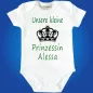 Preview: Babybody „Prinzessin“ mit Krone Grafik