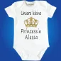 Preview: Babybody „Unsere kleine Prinzessin“ mit Krone