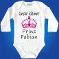 Preview: Baby bodysuit with crown print