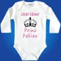 Preview: Babybody Prinz Design mit Krone