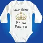 Preview: Baby-Body mit Druck Prinz