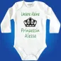 Preview: Babybody „Prinzessin“ mit Krone Grafik