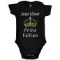 Preview: Baby-Body mit Druck Prinz