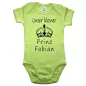 Preview: Baby-Body Krone Motiv Prinz