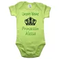 Preview: Baby-Body „Prinz“ mit goldener Krone