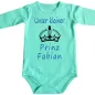 Preview: Baby-Body kleiner Prinz süßes Design