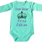 Preview: Baby-Body Krone Motiv Prinz