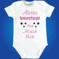 Preview: Baby‑Body mit Name des Kindes und Eltern‑Namen