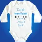 Preview: Baby‑Body personalisiert mit Mama und Papa