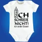 Preview: Baby‑Body mit Spruch „Ich schreie nicht, ich order Essen“