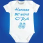 Preview: Babybody „Hurraaa, du wirst Onkel“ mit Babyschuh‑Grafik