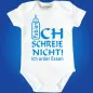 Preview: Babybody mit humorvollem Spruch für Babys