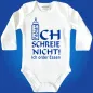 Preview: Babybody mit personalisiertem Hunger‑Spruch