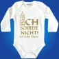 Preview: Baby‑Body mit witzigem Design und Wunschname