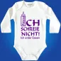 Preview: Baby‑Body mit Spruch „Ich schreie nicht, ich order Essen“