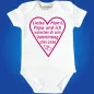 Preview: Baby-Body mit Druck Valentinstag