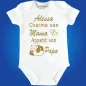 Preview: Babybody mit lustigem Motiv