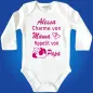 Preview: Lustiger Babybody mit Humor Mama Papa