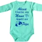 Preview: Lustiger Babybody mit Spruch Mama & Papa