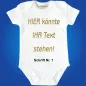 Preview: Baby-Body komplett Personalisiert