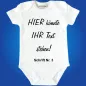 Preview: Baby-Body mit freier Textwahl - Personalisiert