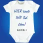 Preview: Baby-Body mit Wunschtext - Personalisiert