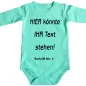 Preview: Baby-Body mit freier Textwahl - Personalisiert