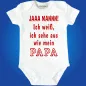 Preview: Babybody mit coolen Spruch für Mini‑Papa