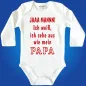 Preview: Baby‑Body mit Fun‑Motiv „Ich sehe aus wie Papa“