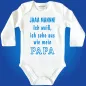 Preview: Babybody mit coolen Spruch für Mini‑Papa