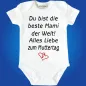 Preview: Baby-Body mit Aufdruck Muttertag
