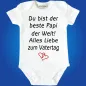 Preview: Baby-Body mit Aufdruck Vatertag