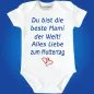 Preview: Baby-Body mit Druck Muttertag