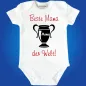 Preview: Baby‑Body mit Siegerpokal und Familien‑Spruch