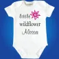 Preview: Baby Body mit Aufdruck Wildflower