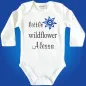 Preview: Babybody mit Aufdruck Wildflower