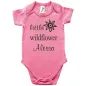 Preview: Baby Body mit Druck Wildflower