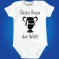 Preview: Baby‑Body „Bester Opa der Welt“ mit Pokal