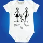Preview: Babybody Familie mit Wunschnamen