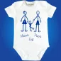 Preview: Babybody mit Mama Papa Ich Motiv