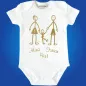 Preview: Babybody Familie mit frei wählbaren Farben