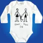 Preview: Babybody Familie mit Wunschnamen