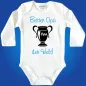 Preview: Baby‑Body mit Pokal und Spruch „Bester Papa der Welt“